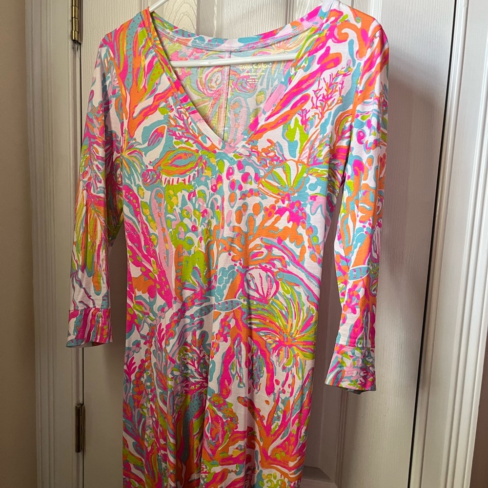 Lilly Pulitzer XS Chrissie Dress in Scuba to Cuba EUC